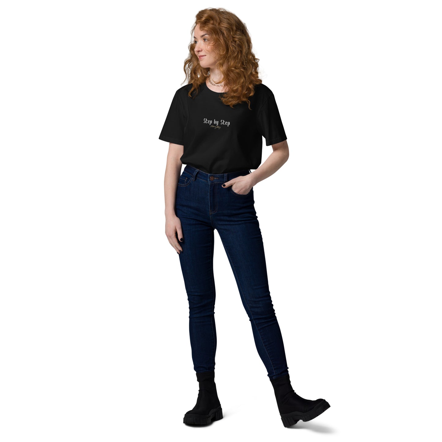 "Step by Step" Shirt Unisex (schwarz)