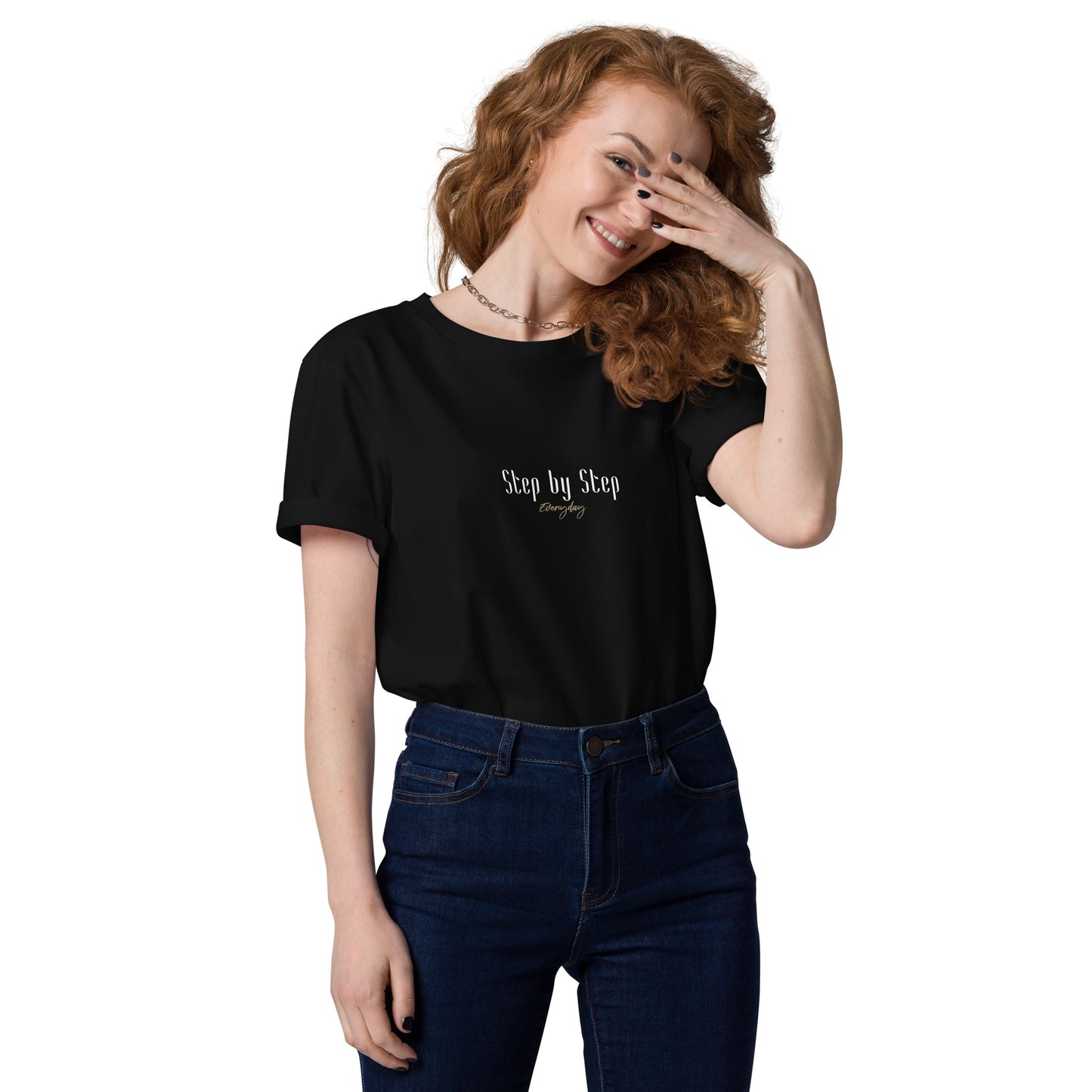 "Step by Step" Shirt Unisex (schwarz)