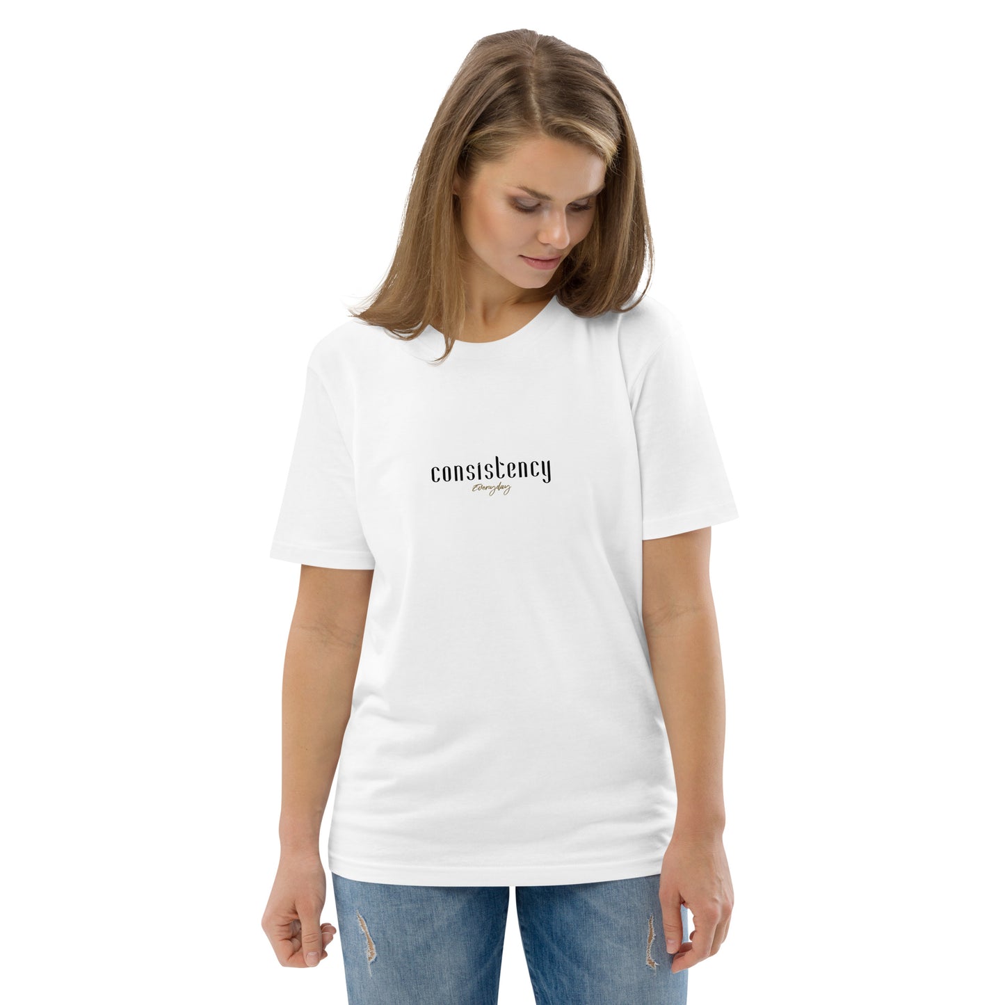 "Consistency" Shirt Unisex (weiß)