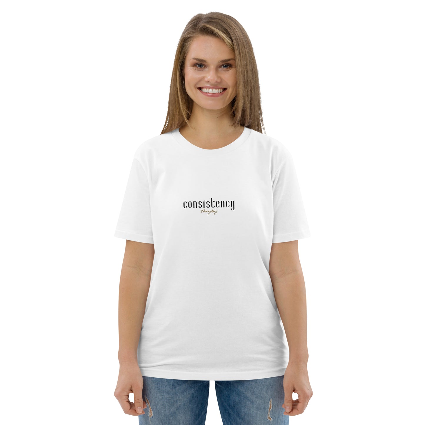 "Consistency" Shirt Unisex (weiß)