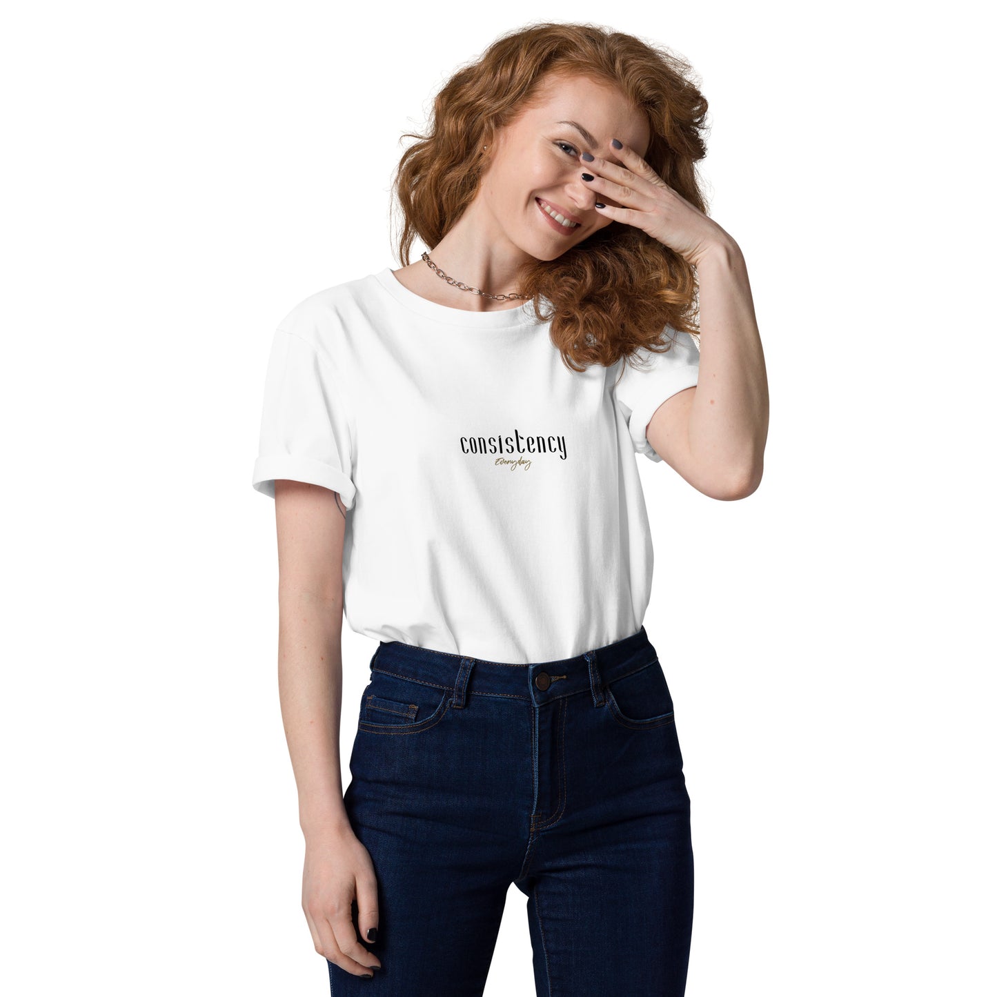 "Consistency" Shirt Unisex (weiß)