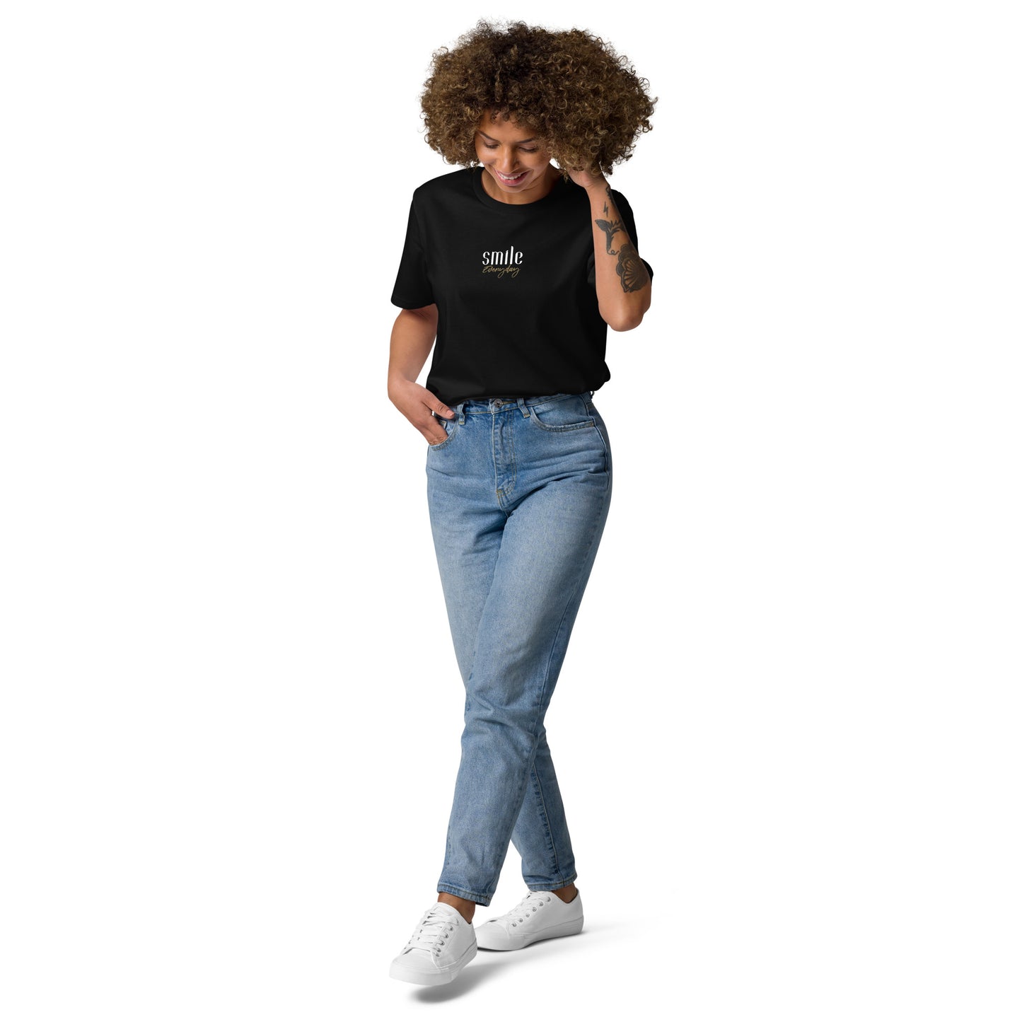 "Smile Everyday" Shirt Unisex (schwarz)