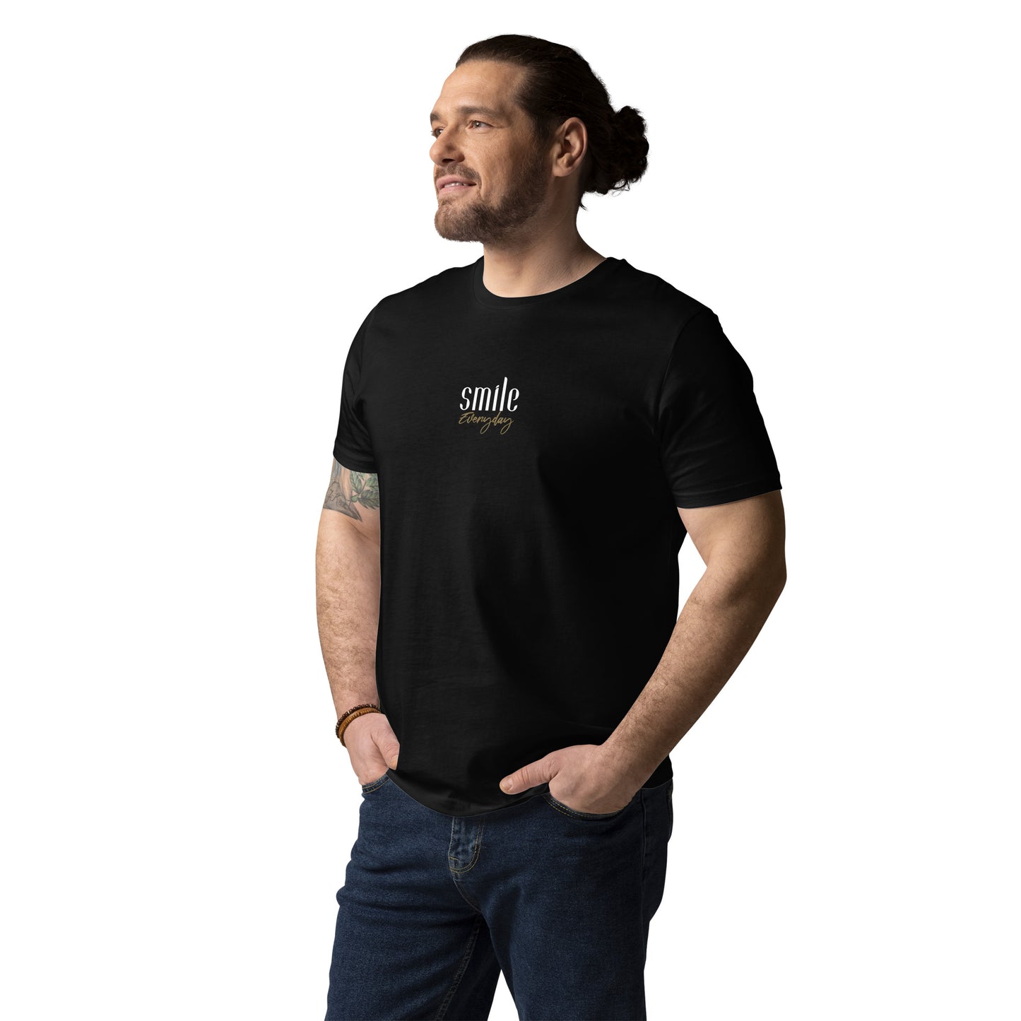 "Smile Everyday" Shirt Unisex (schwarz)