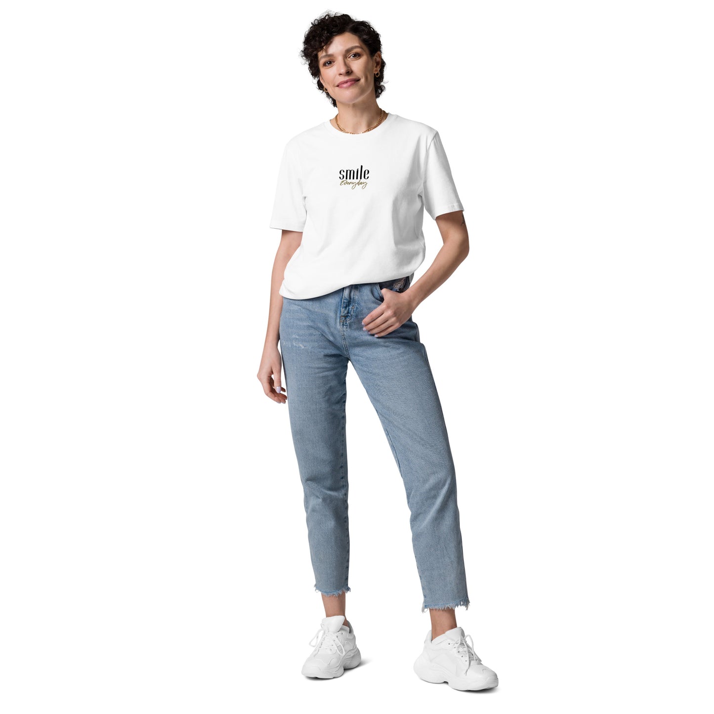 "Smile Everyday" Shirt Unisex (weiß)