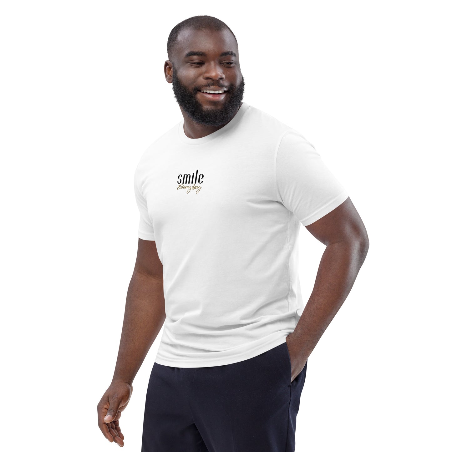 "Smile Everyday" Shirt Unisex (weiß)